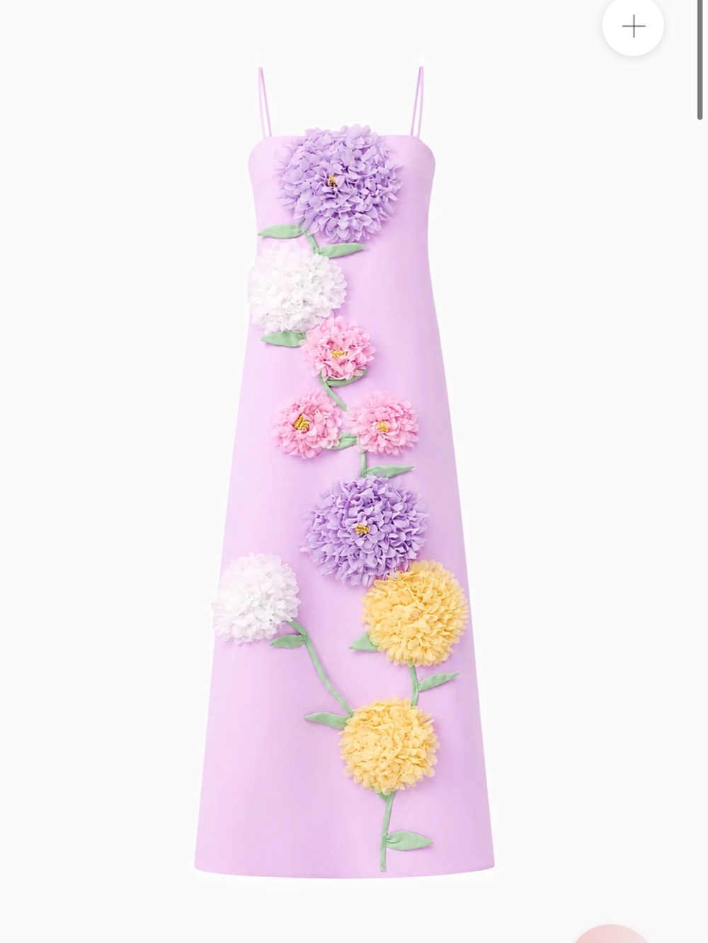 Elliatt Purple Buttercup Embroidered Maxi Slip